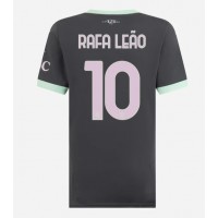 Maglia Calcio AC Milan Rafael Leao #10 Terza Divisa Donna 2024-25 Manica Corta